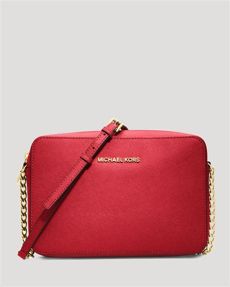 michael kors jet set red|michael kors crossbody jet set.